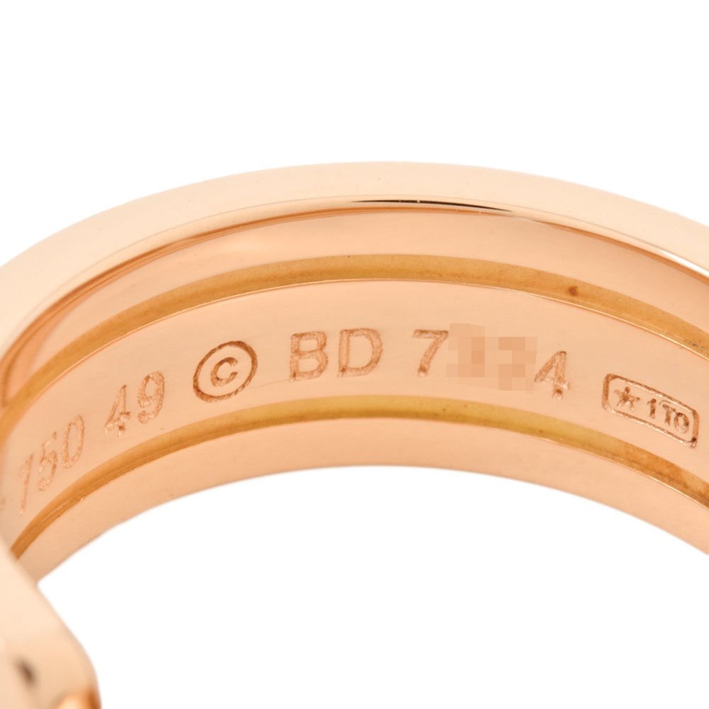 CARTIER Pink Gold 2C Ring Size 4.75 - Picture 4 of 6